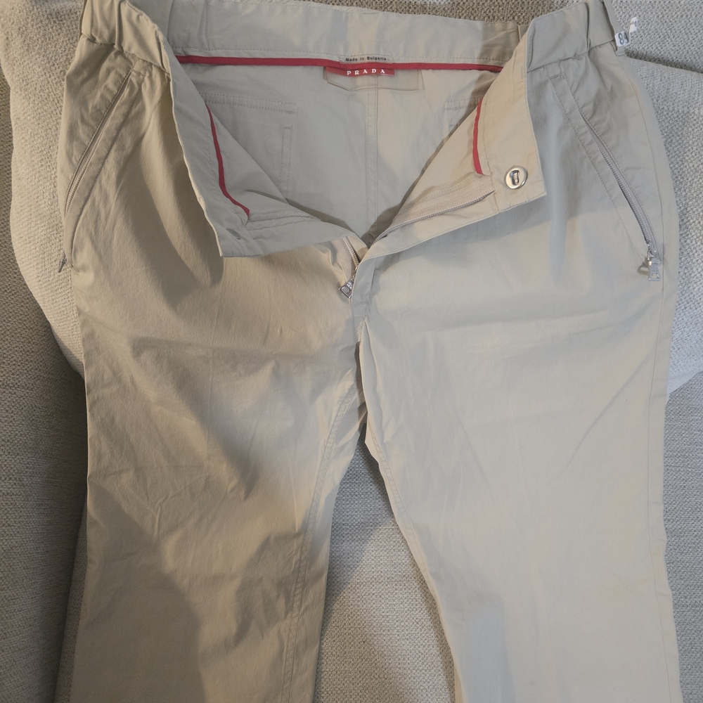 Prada Men's Light Khaki Chinos